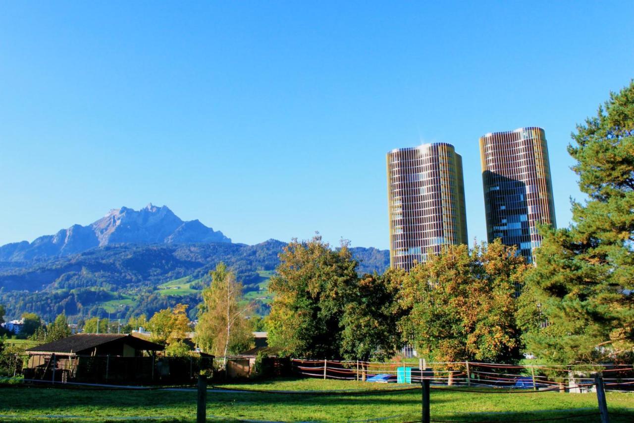 Hitrental Allmend Comfort Studios Luzern Exterior foto